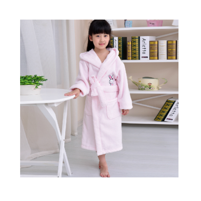 cute children bathrobe with animal hood kids