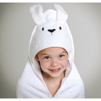 China supplier kids baby bamboo hooded animal bath towel