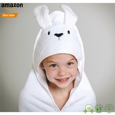 animal hooded baby bath towels 100% cotton