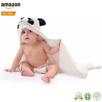 Amazon hot selling high quality baby boy bamboo hood bath wrapper towel